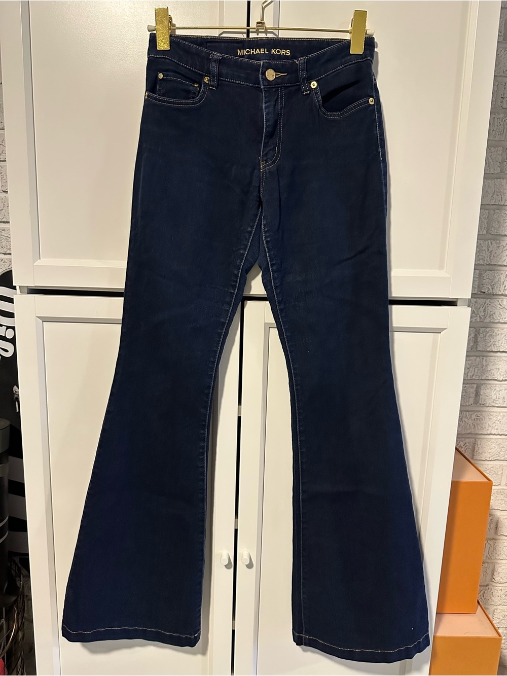 MICHAEL Michael Kors Dark Blue Flare Jeans